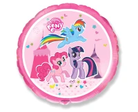 Foil balloon 18" FX - Little Pony (round),  unpacked (flat) EOL