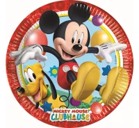 Paper plates "Playful Mickey", 23 cm, 8 pcs EOL