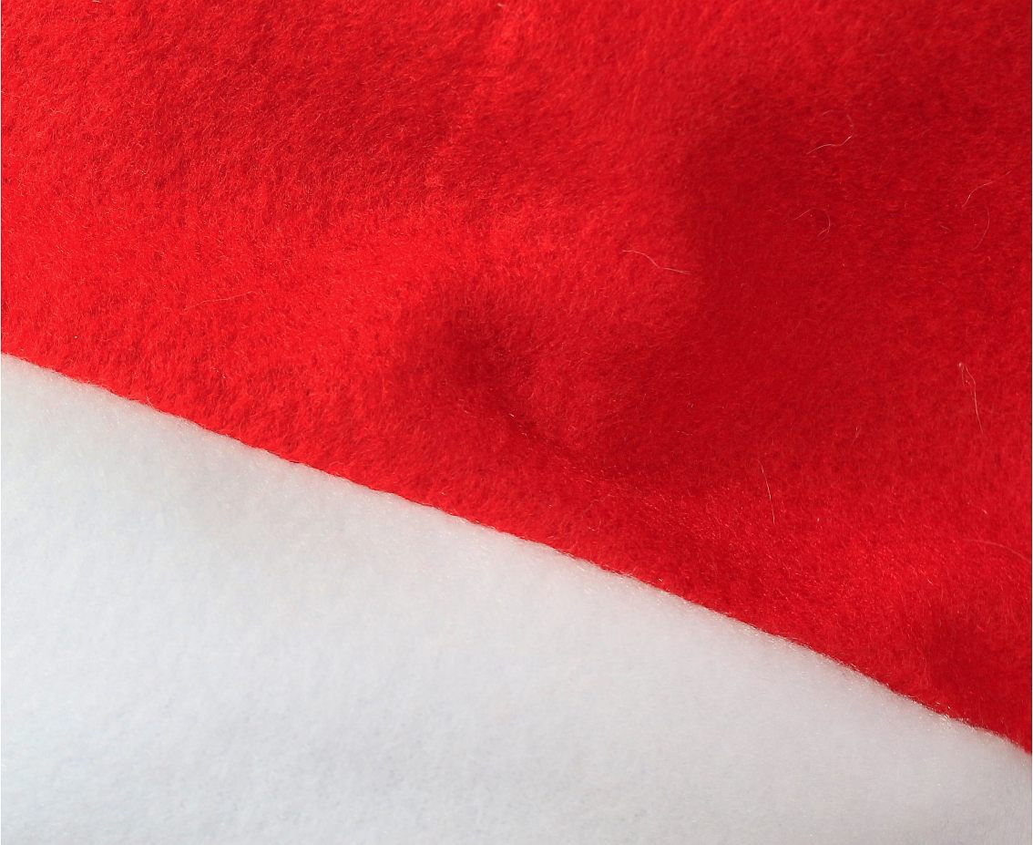 Santa hat, fleece, 29x41 cm