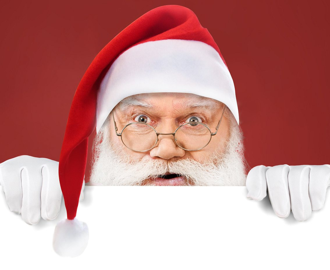 Santa hat, fleece, 29x41 cm