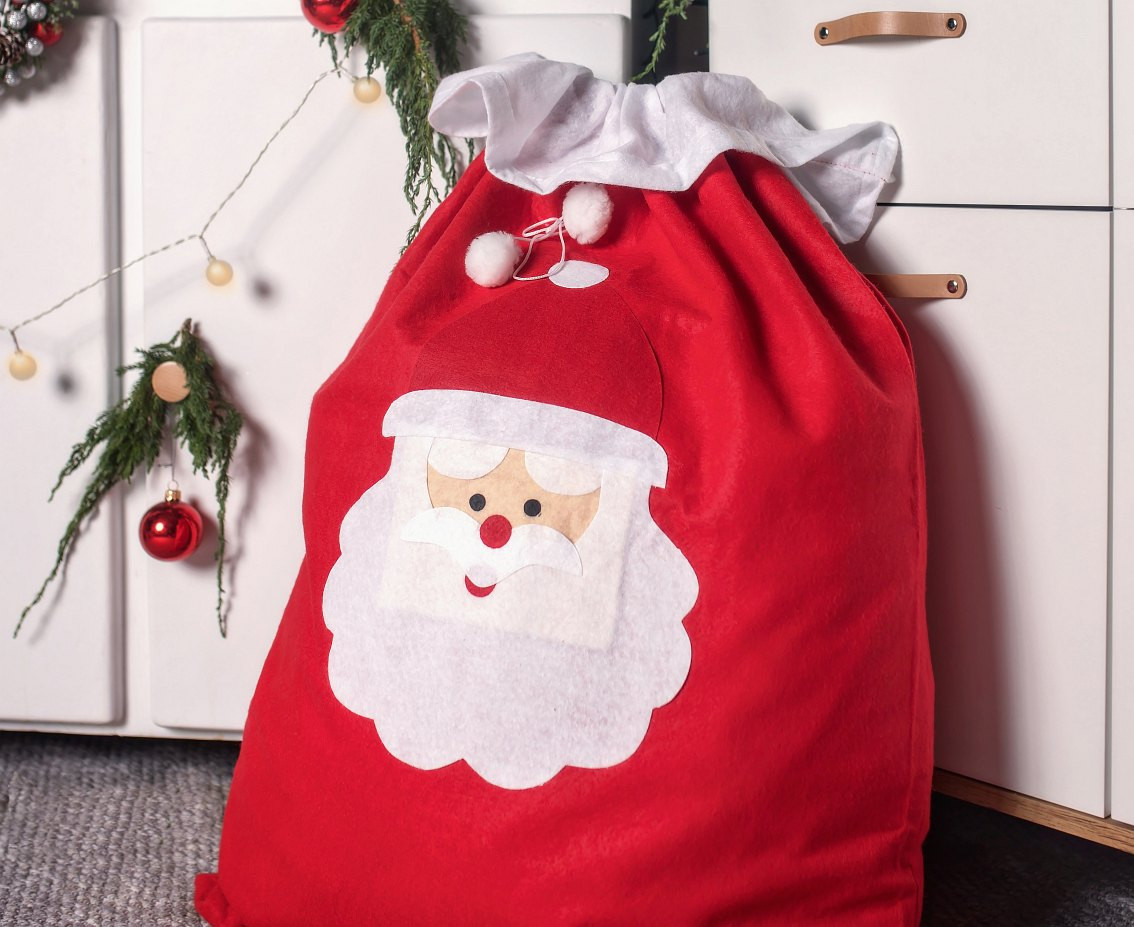 Santa sack, large, 70x100 cm