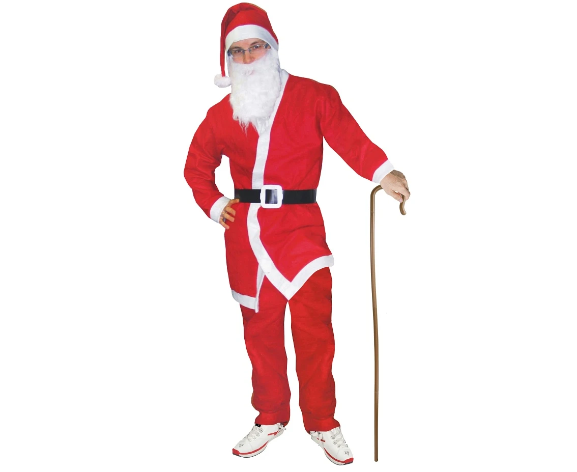 Santa Role-Play set (hat, beard, blouse, pants, belt), one size