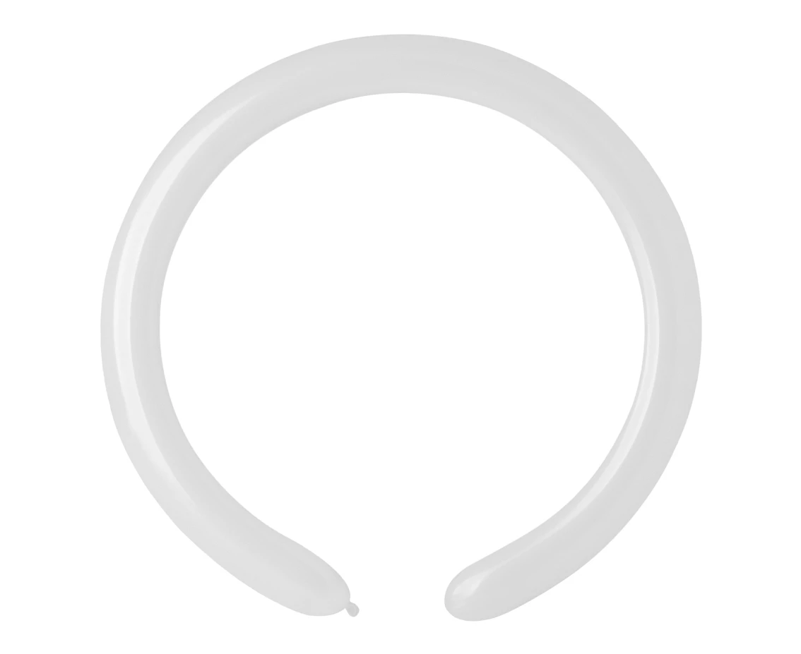 Balloons Gemar, modelling balloon type 160, white, 100pcs