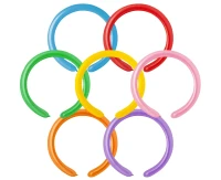 Balloons Gemar, modelling balloon type 160, mix, 100pcs