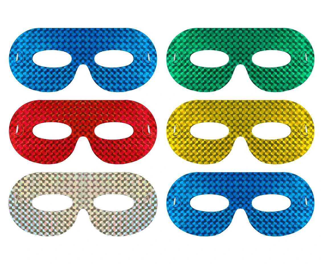 Set "6 holographic masks" EOL