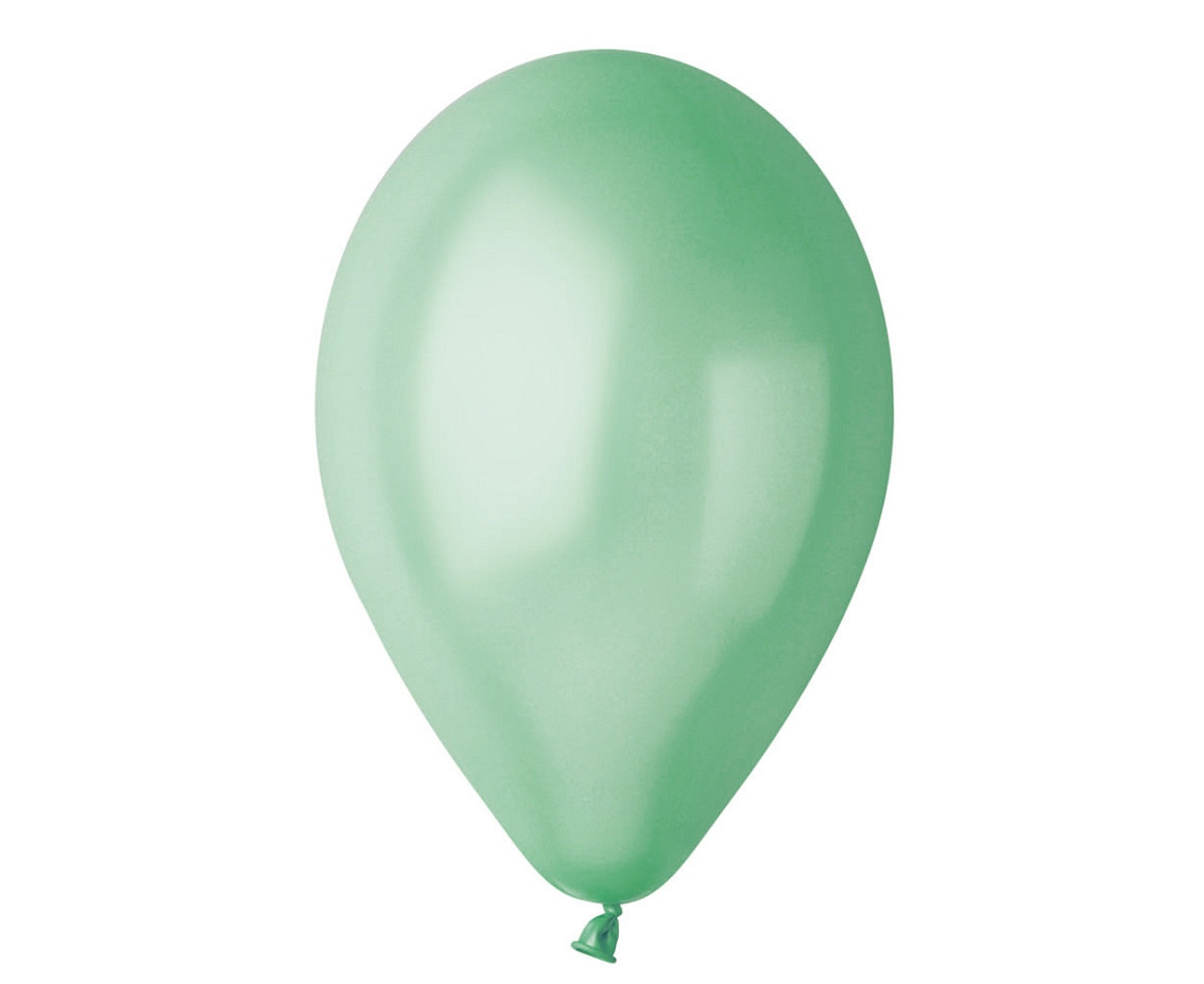 Balony Gemar 12", metalik turkusowozielone, 100szt. KK