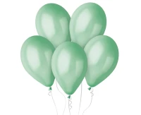 Balony Gemar 12", metalik turkusowozielone, 100szt. KK