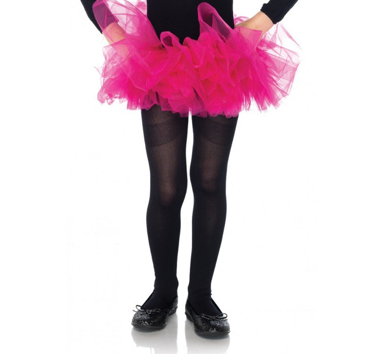 Organza tutu, costume for children, neon pink, one size EOL