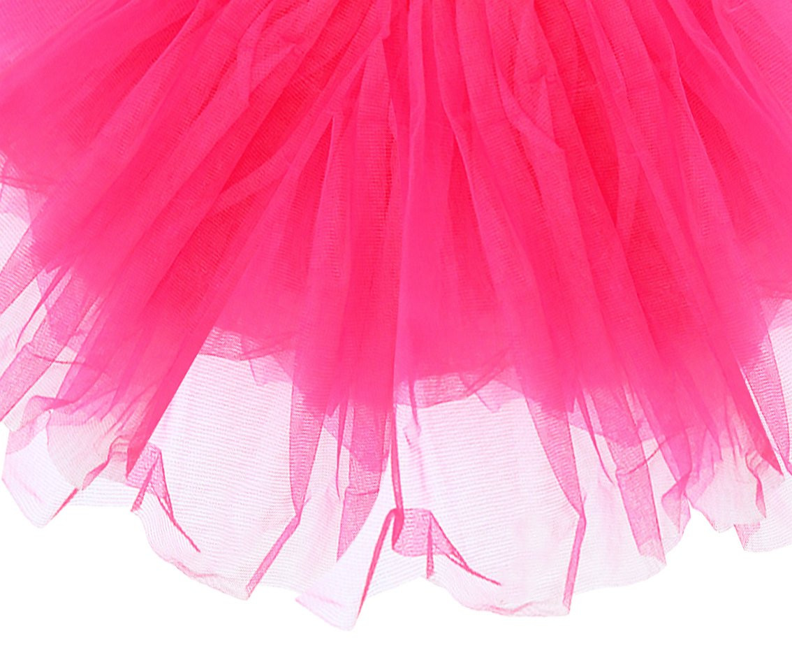 Organza tutu, costume for children, neon pink, one size EOL