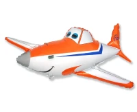 Foil balloon 24" FX - Smiling plane,  unpacked (flat) EOL