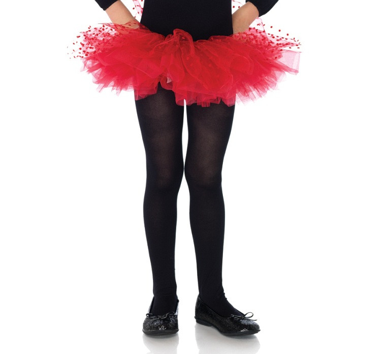 Tulle tutu, costume for children, red with dots, one size EOL
