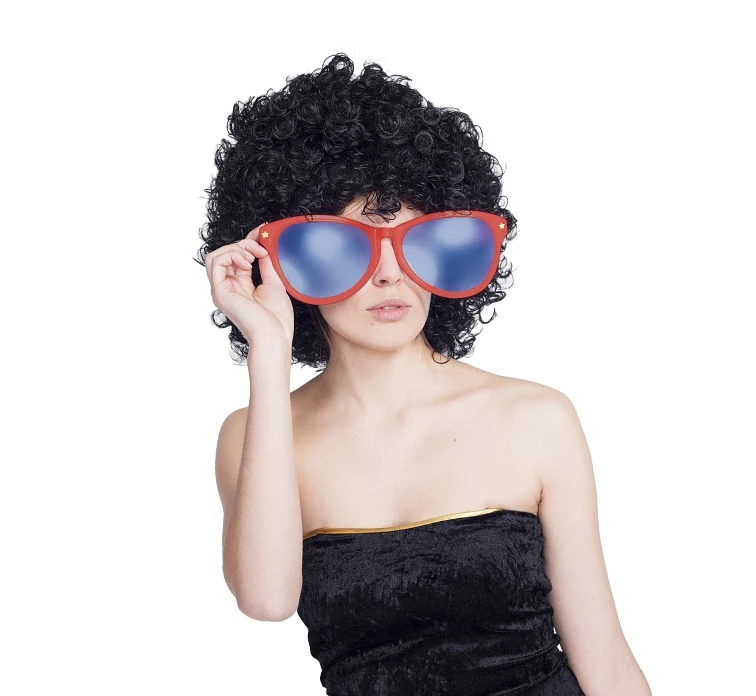 Jumbo glasses, red
