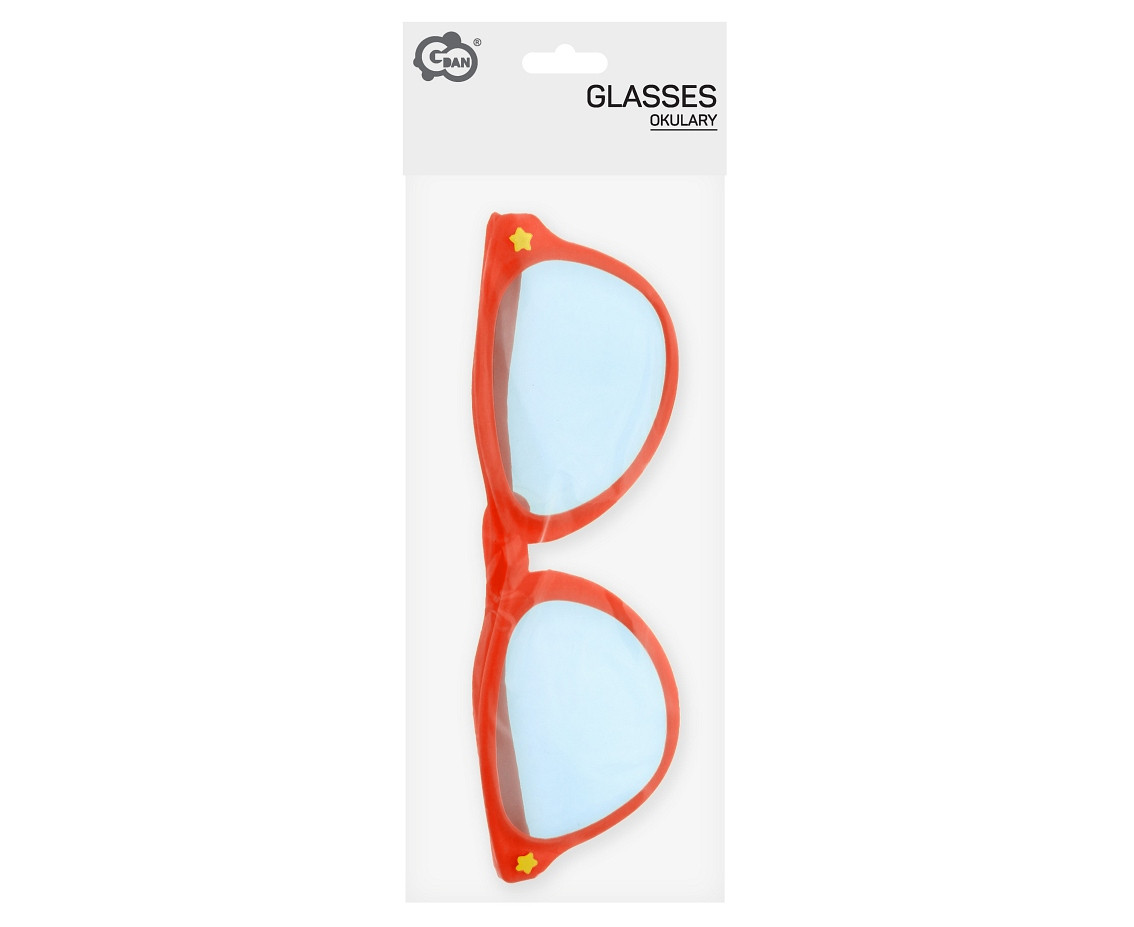 Jumbo glasses, red