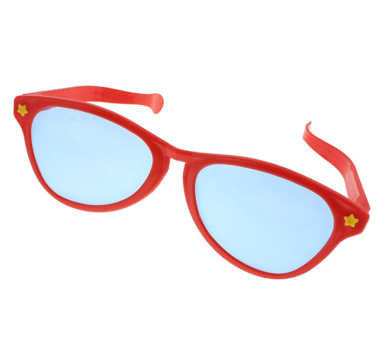 Jumbo glasses, red