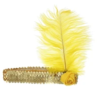 Headband with feather Retro (gold) EOL