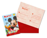 Invitations with envelope "Playful Mickey" 6 pcs EOL