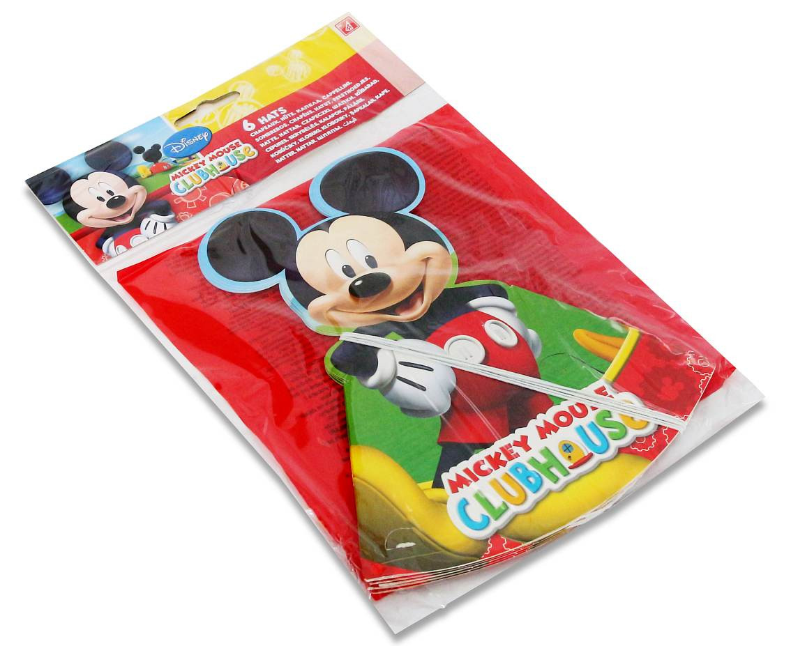 Paper hats "Playful Mickey", 6 pcs EOL