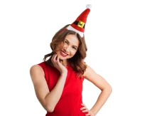 Santa hat headband 11x19 cm