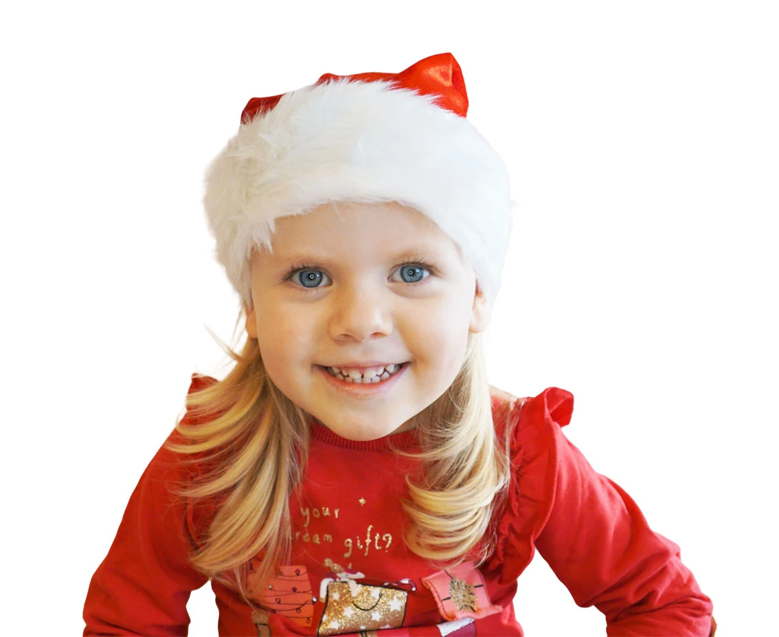 Santa hat, size S, 26x35 cm, velvet