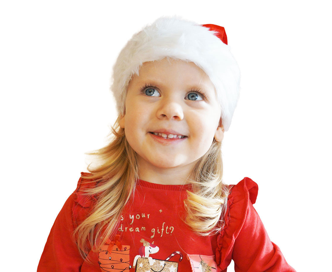 Santa hat, size S, 26x35 cm, velvet