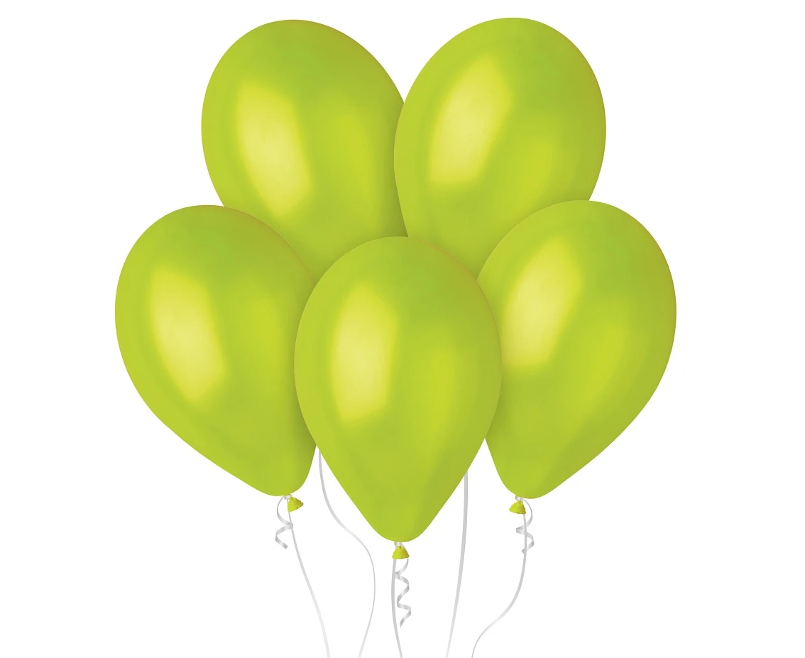 Balloons Gemar 12", metallic pistachio, 100pcs EOL