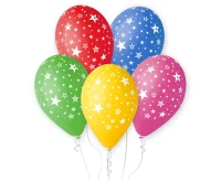 Balloons Gemar 12", pastel premium "stars", 5pcs