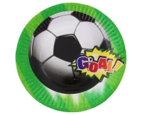 Paper plate "Goal",18 cm 6 pcs EOL