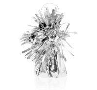 Foil weight for helium balloons, silver, 160 g / 1 pc