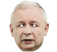 Paper mask "Jaroslaw Kaczynski"