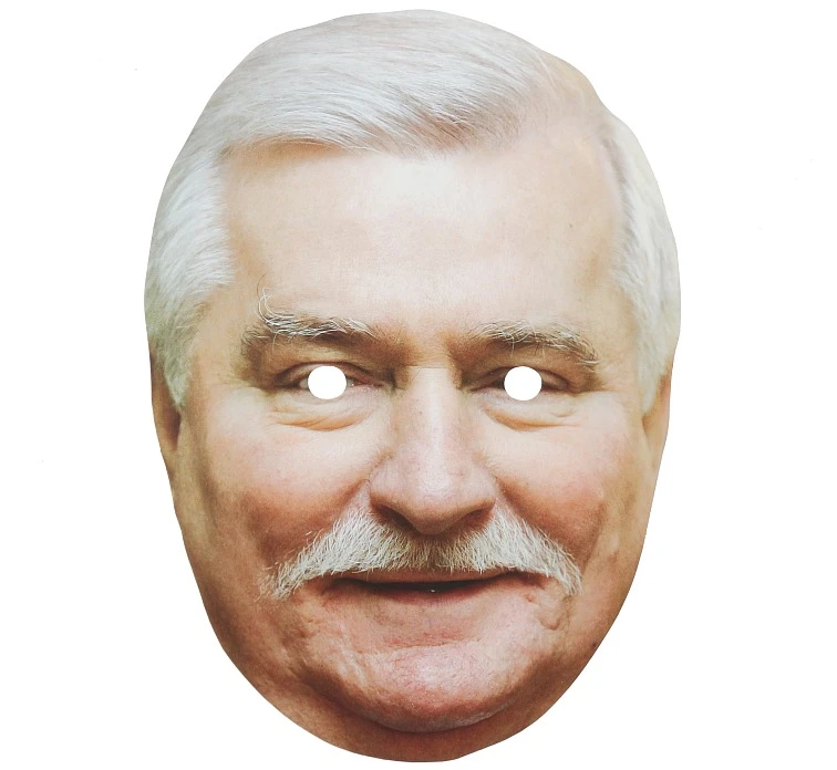 Paper mask "Lech Wałęsa"