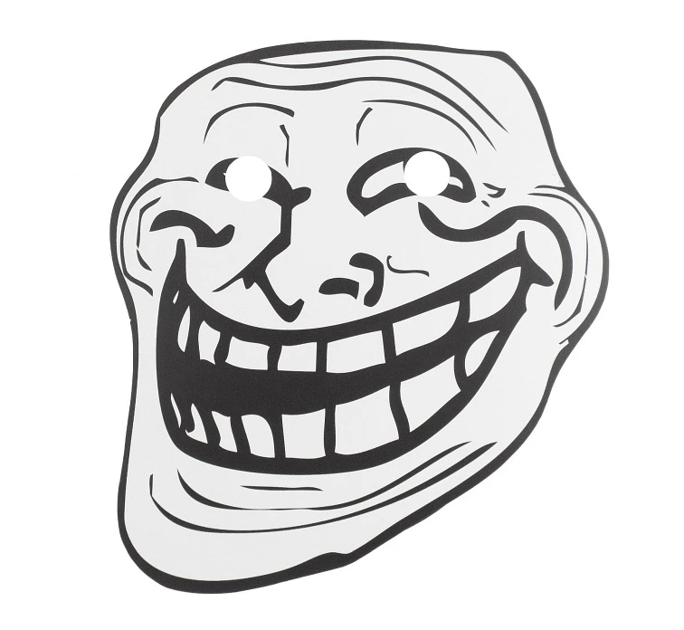 Paper mask "Trollface"