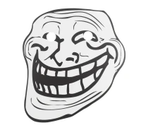 Paper mask "Trollface"