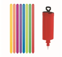 Balony Gemar, pastel premium do modelowania z pompką, 10szt.