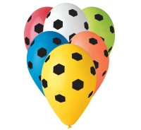 Balony Gemar 12", pastel premium piłka nożna, 5szt.