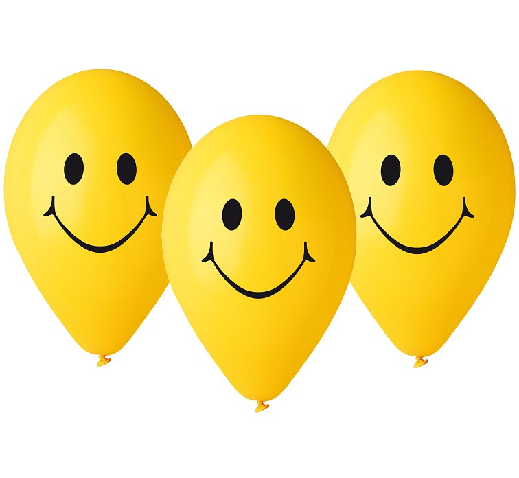 Balloons Gemar 12", pastel premium "smilies", 5pcs