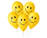 Balloons Gemar 12", pastel premium "smilies", 5pcs