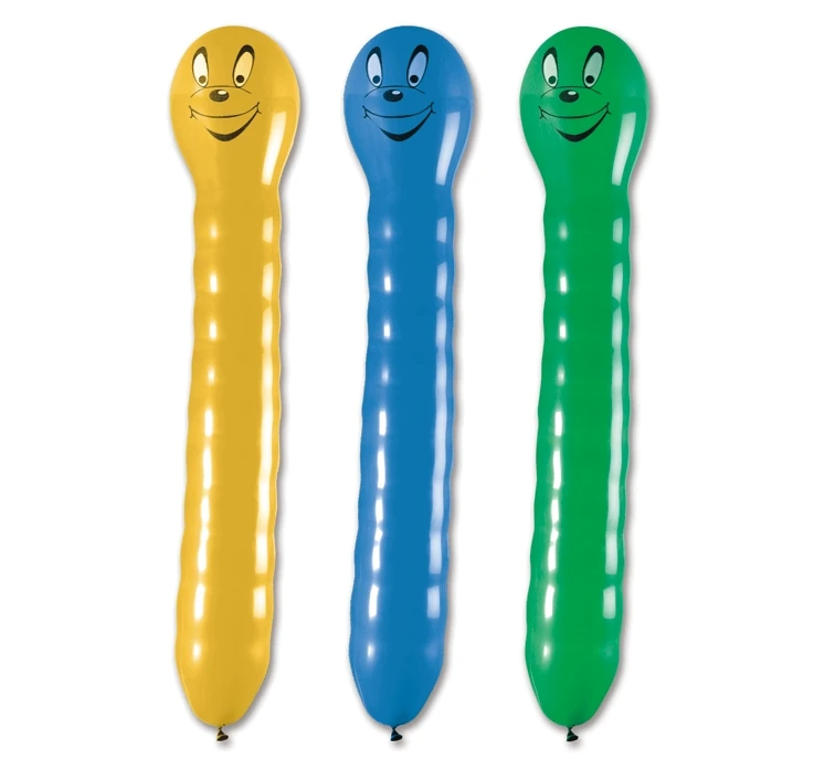 Balony Gemar, pastel premium dżdżownice długie, 95 cm, 3szt.