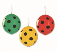 Balony Gemar, pastel premium piłka nożna, piłki z gumką, 3szt.