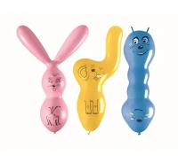 Balony Gemar, pastel premium figury, 3szt.