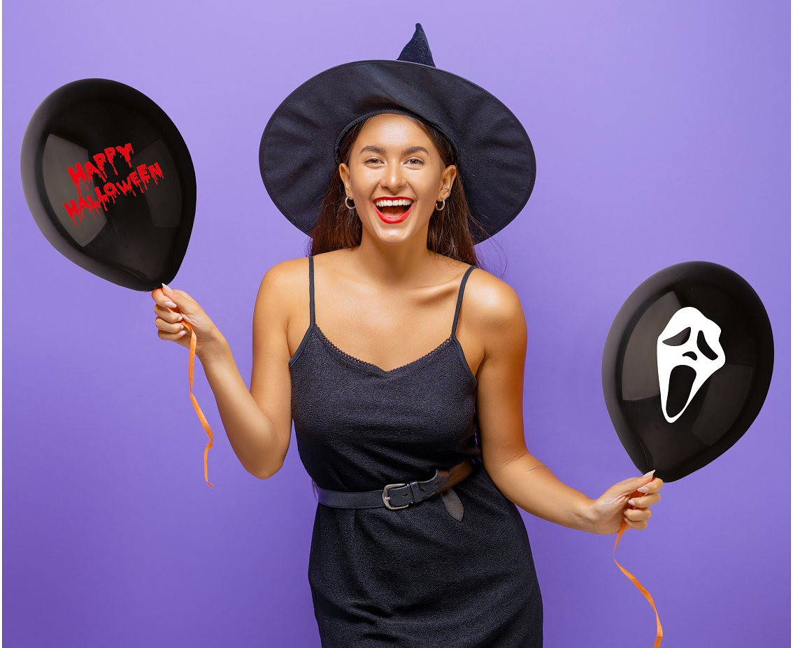 Balloons Gemar 12", pastel premium scary halloween, 5pcs