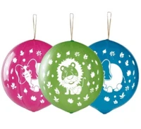 Balloons Gemar, pastel balloons premium, jungle, ball shape with rubber band, 3pcs