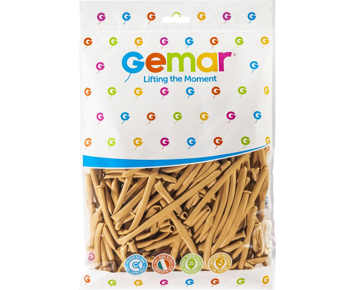 Balloons Gemar, modelling balloon, blush, 100pcs