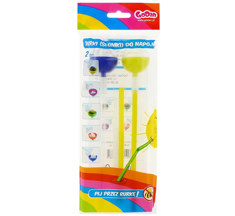 Flexible "Surprise" Straws, 6x300 mm / 2 pcs EOL