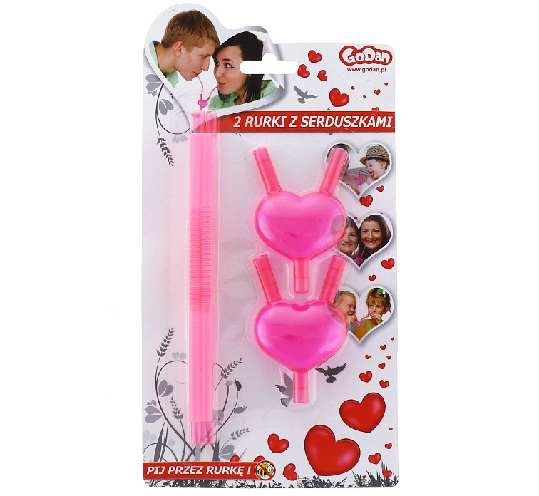 "Love" Straws, 6x300 mm / 2 pcs EOL