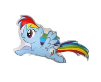 Foil balloon 24" FX - My Little Pony: Rainbow Dash, unpacked (flat)