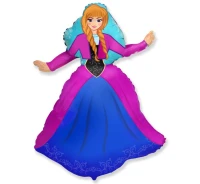 Foil balloon 24" FX - Snow Land - Princess,  unpacked (flat) EOL