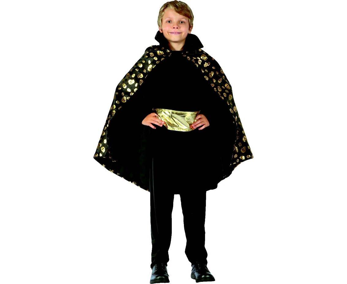 Golden Vampire role-play set (cape, belt), size 120/130 cm EOL