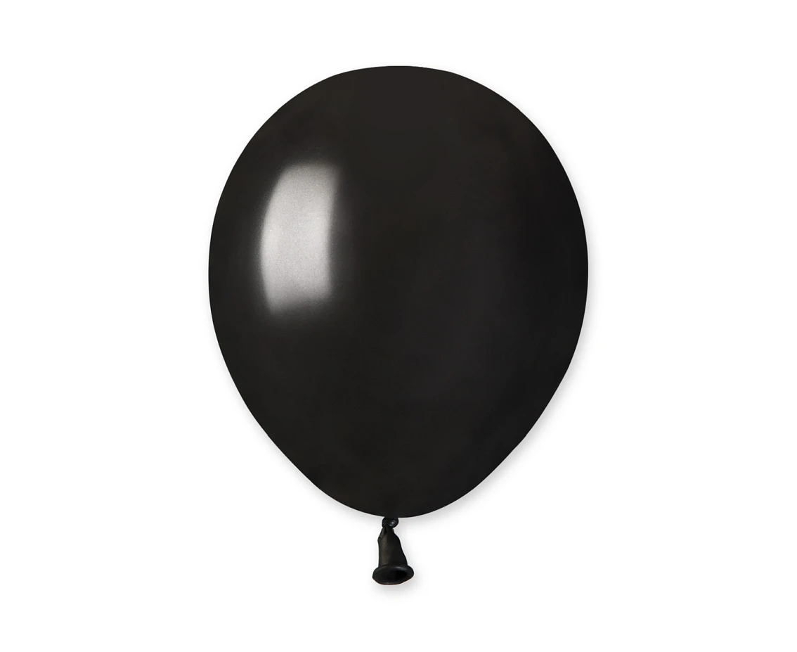 Balloons Gemar 5", metallic black, 100pcs