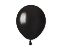 Balloons Gemar 5", metallic black, 100pcs