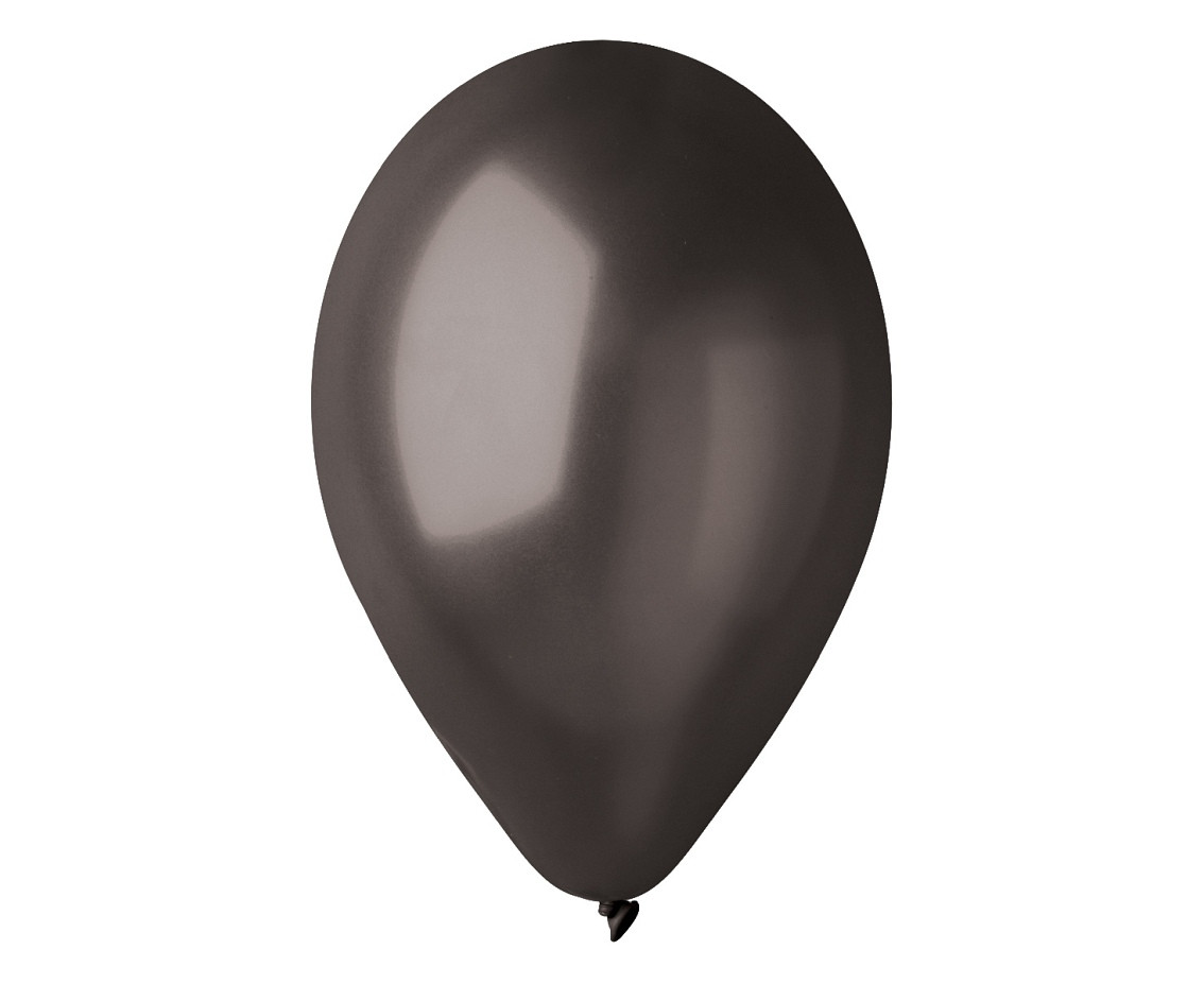 Balloons Gemar 12", metallic black, 100pcs